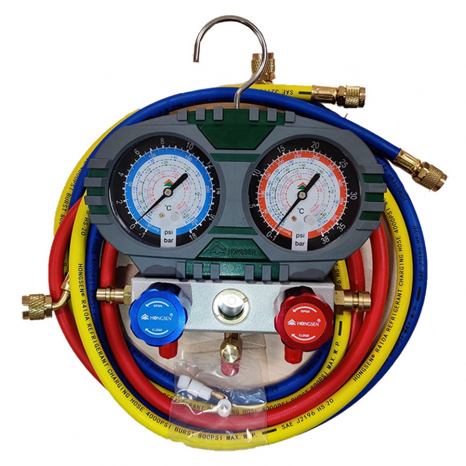 Манометрическая станция HS-S60-101 1/4 SAE (R-22, R-134a, R-404a, R-407C)